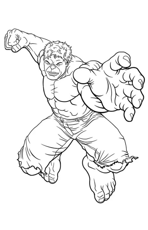 Hulk Coloring Pages 040