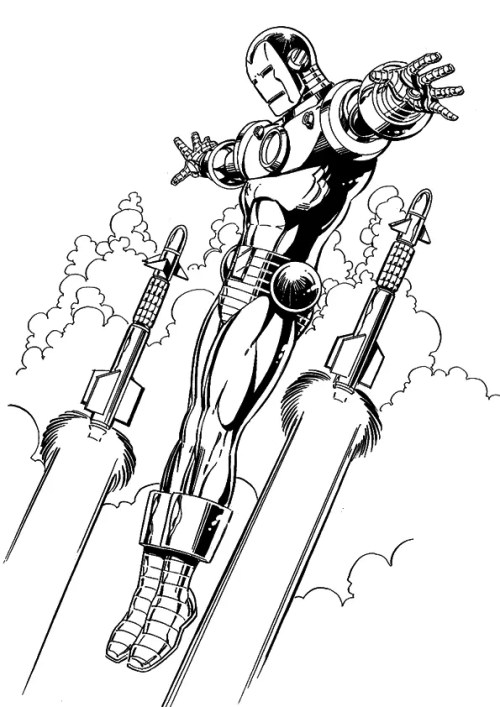 Ironman Coloring Pages 003
