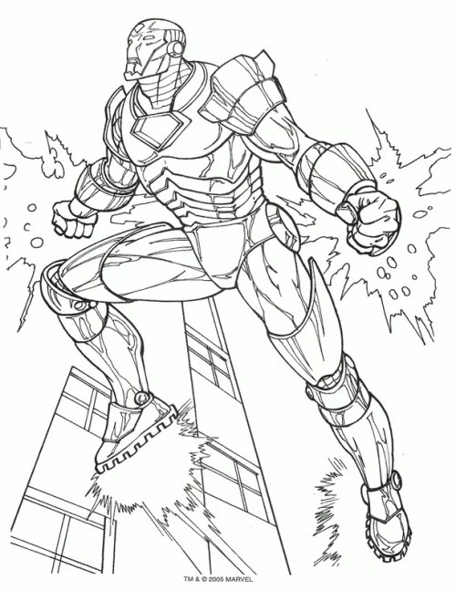 Ironman Coloring Pages 004