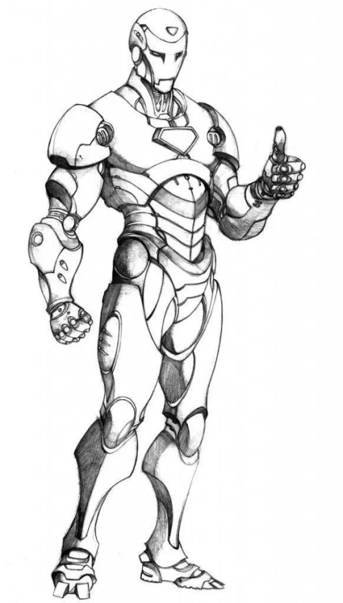 Ironman Coloring Pages 006