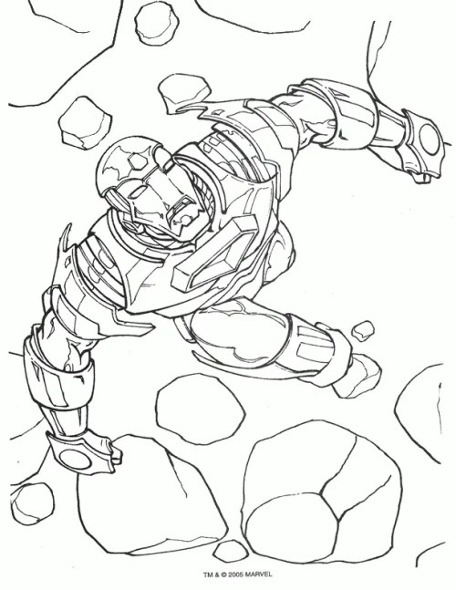Ironman Coloring Pages 007