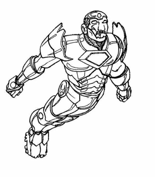 Ironman Coloring Pages 009