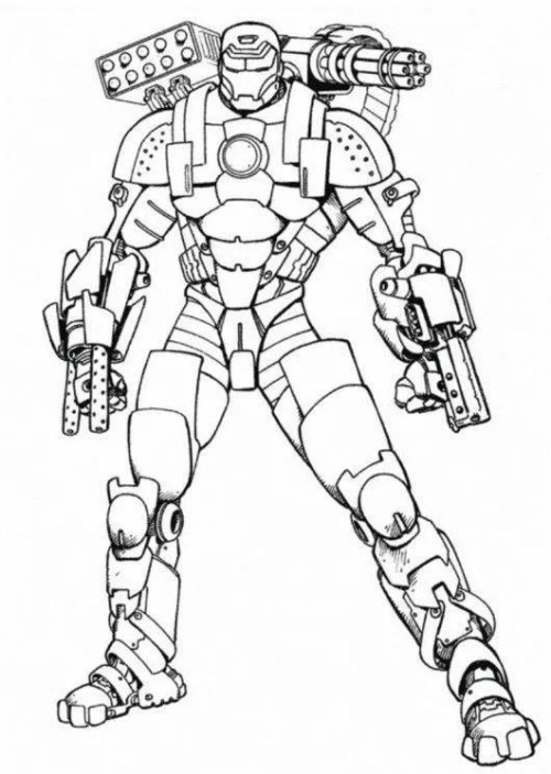 Ironman Coloring Pages 014