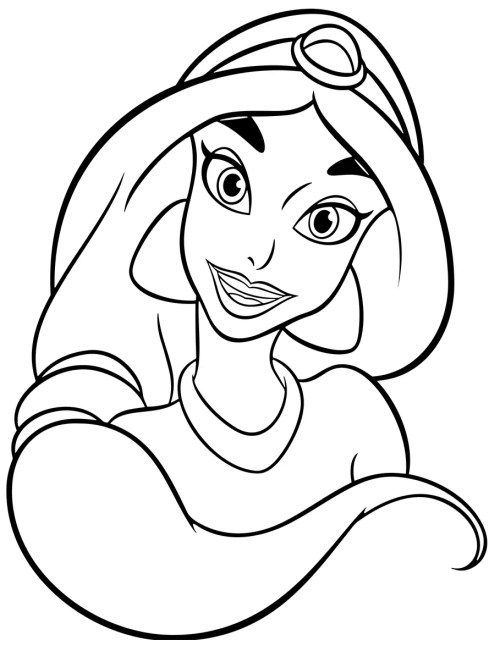 Jasmine Coloring Pages 008
