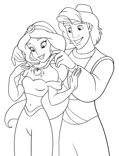 Jasmine Coloring Pages 016