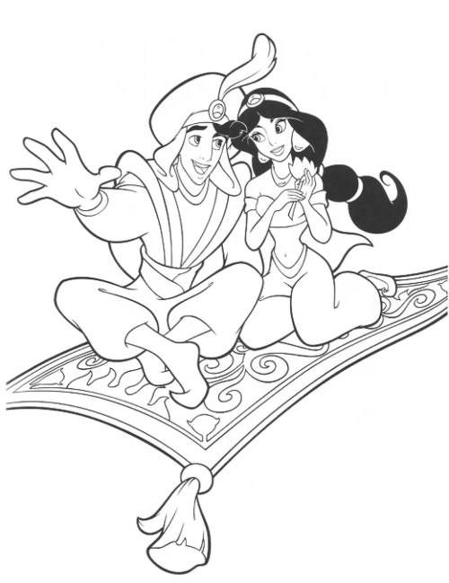 Jasmine Coloring Pages 017
