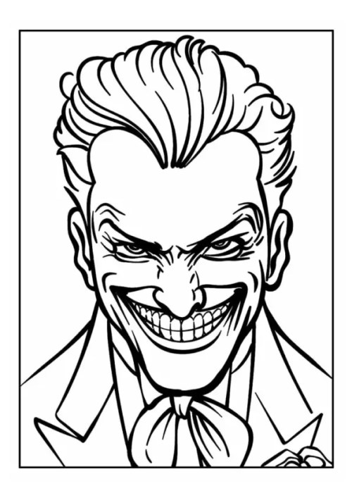 Joker Coloring Pages 007