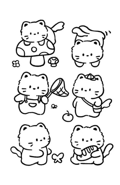 Kawaii Coloring Pages 044