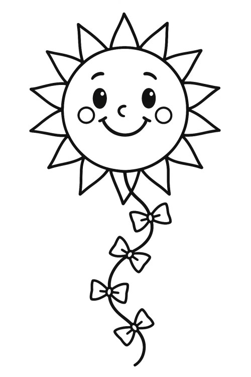 Kite Coloring Pages 009