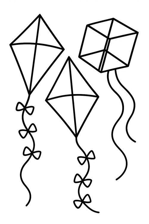 Kite Coloring Pages 016