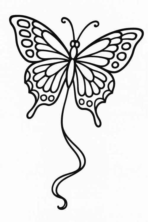 Kite Coloring Pages 018