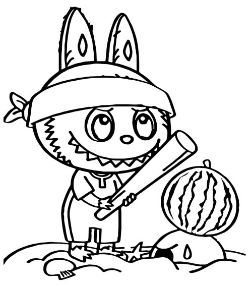 Labubu Coloring Pages 010