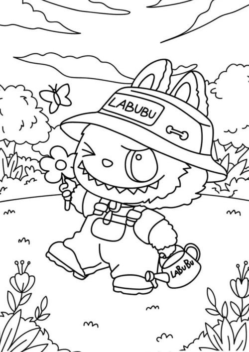 Labubu Coloring Pages 014