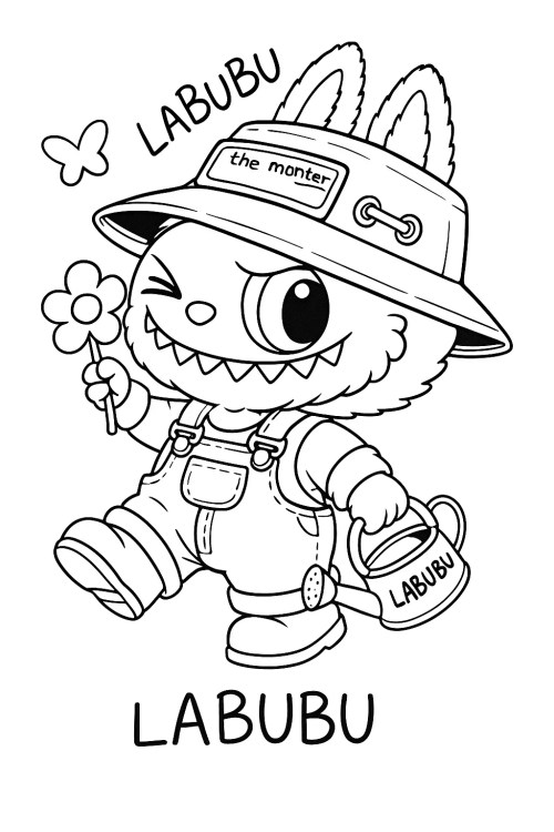Labubu Coloring Pages 034
