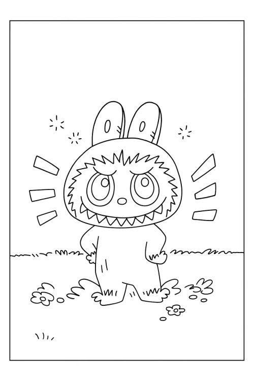 Labubu Coloring Pages 040