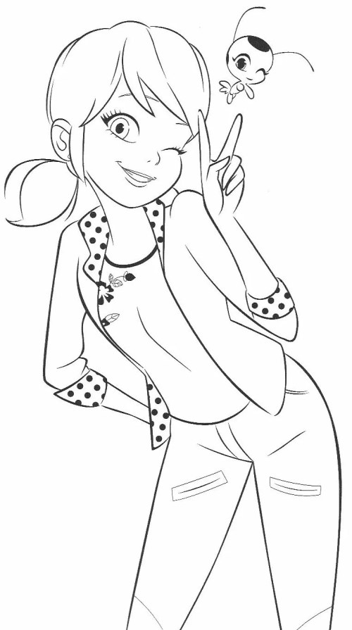 Ladybug Coloring Pages 021