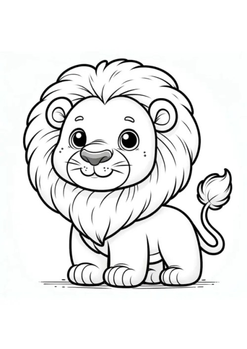 Lions Coloring Pages 015