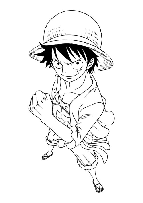 Luffy Coloring Pages 004