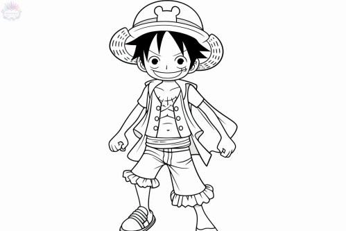 Luffy Coloring Pages 005
