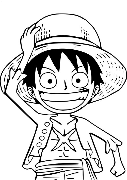 Luffy Coloring Pages 011