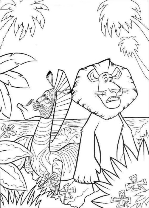 Madagascar Coloring Pages 007