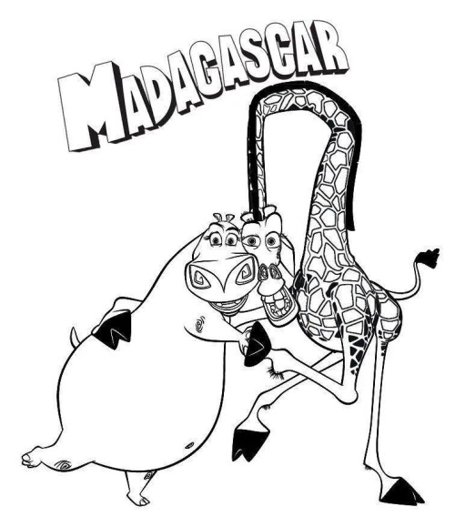 Madagascar Coloring Pages 009