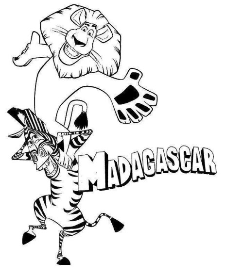 Madagascar Coloring Pages 010