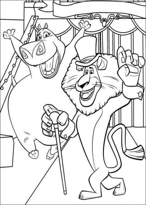 Madagascar Coloring Pages 021
