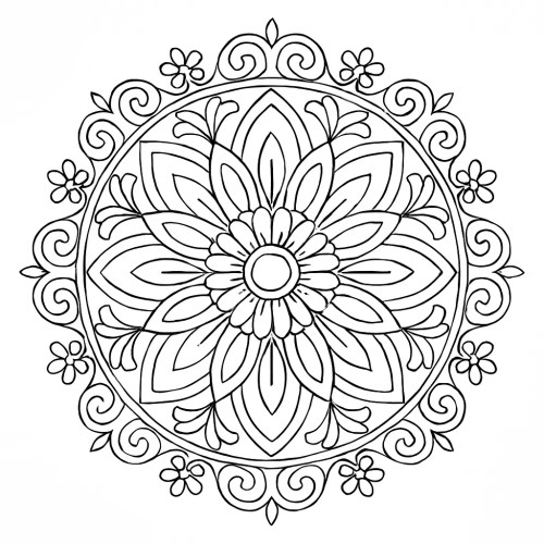 Mandala Coloring Pages 019
