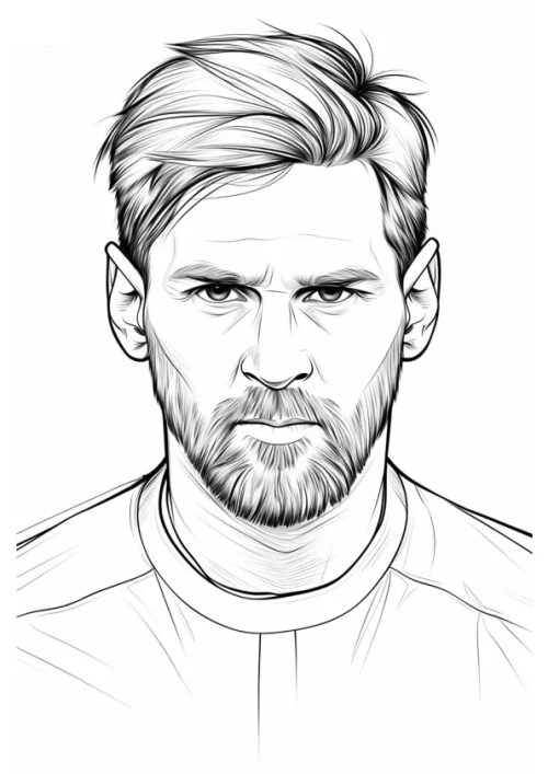 Messi Coloring Pages 006