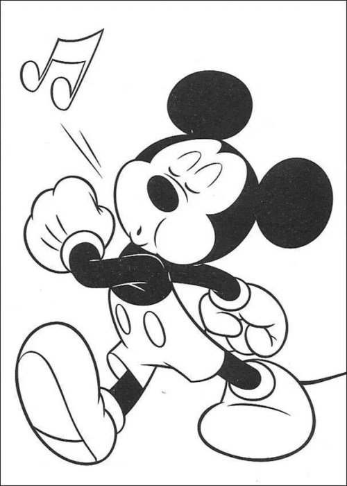 Mickey Mouse Coloring Pages 024