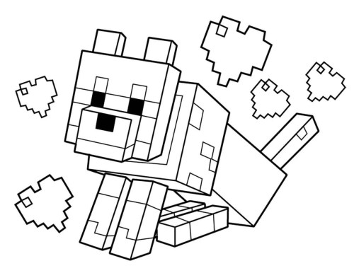 Minecraft Coloring Pages 002