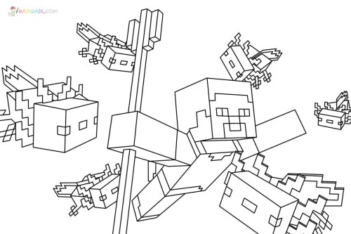 Minecraft Coloring Pages 005