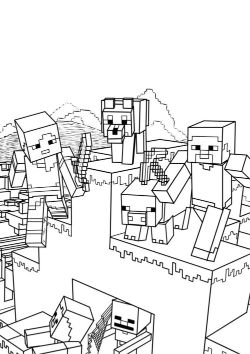 Minecraft Coloring Pages 032