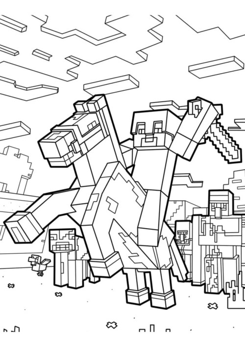 Minecraft Coloring Pages 033
