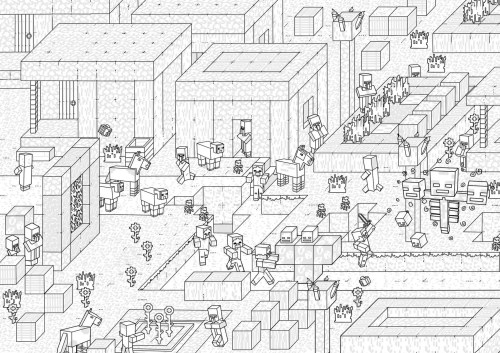 Minecraft Coloring Pages 039