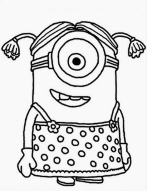 Minions Coloring Pages – 009