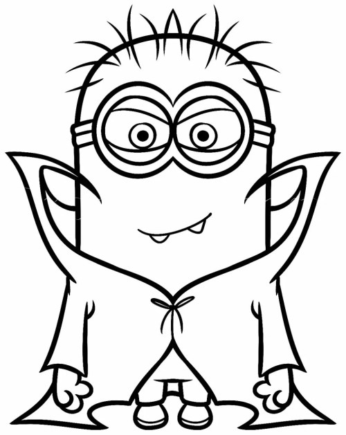 Minions Coloring Pages 012