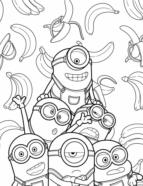Minions Coloring Pages 035