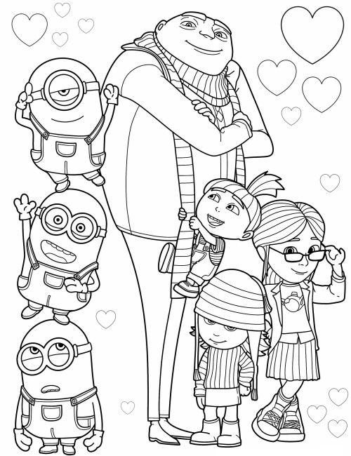 Minions Coloring Pages – 036