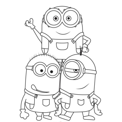 Minions Coloring Pages 042