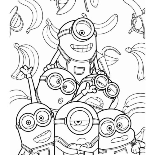 Minions Coloring Pages 044