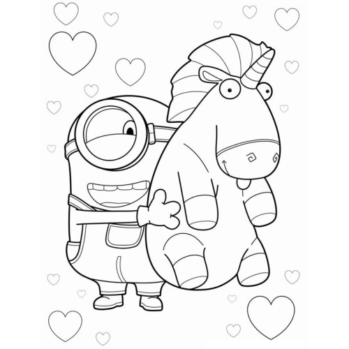 Minions Coloring Pages 046