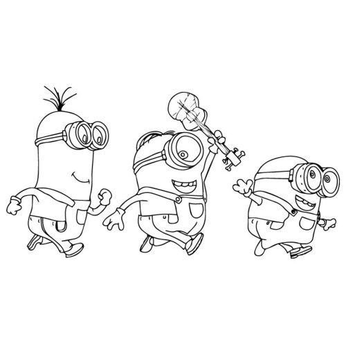 Minions Coloring Pages 048