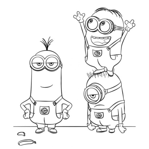 Minions Coloring Pages 049