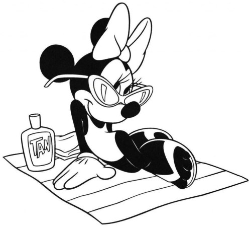 Minnie Mouse Coloring Pages 005