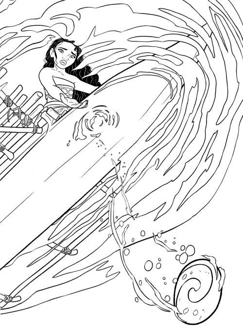 Moana Coloring Pages 002
