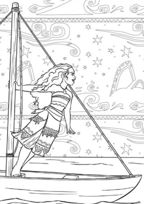 Moana Coloring Pages 032