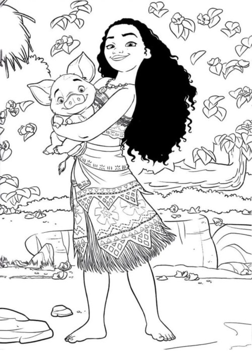 Moana Coloring Pages 040