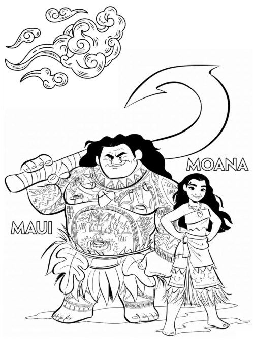 Moana Coloring Pages 043